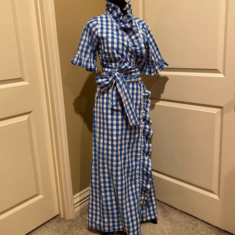 Elizabeth Wilson Anne Claire’s Ruffle Wrap Maxi Dress